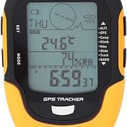 Yosoo Health Gear Digital Altimeter Barometer Compass Multifunction GPS Navigation Receiver Waterproof Handheld USB Rechargeable Hygrometer Barometer for Outdoor Sports, Sunroad FR-510-0