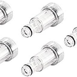 MAXAIR PACK OF 5PCS HIGH PRESSURE CAR WASHER INLET 3/4" WATER FILTER TRANSPARENT WATER FILTER WASHABLE TYPE ACCESSORIES UNIVERSAL COMPATIBILITY-picture-18