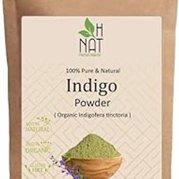 H NAT Natural Indigo (Indigofera Tinctoria) Powder for hair black, Protects hair from Damage - 200 Gram-picture-48