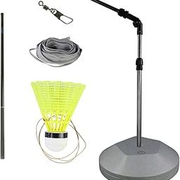 Badminton Trainer Device Portable Telescopic Professional Rebounds for Kids 1 Big Base A-picture-18