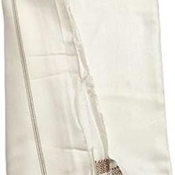Handloom Bhagalpuri Cotton Chadar-300 TC Soft Silky Chadar Premium (Size Single) White-image-78