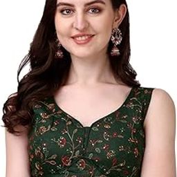 Womens Sweetheart Neck Sleeveless Saree Blouse(Pihu)-image-36
