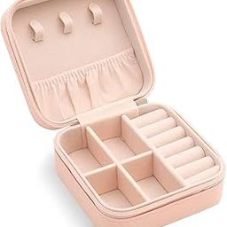 SHIVANTA Mini PU Travel Jewelery Storage Box, Small Organizer Display Storage Jewellery Case for Ring, Pendant, Earring, Necklace, Bracelet (PU Jewellery Box)-image-96