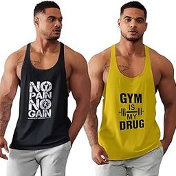 BAB Men's Round Neck Gym Vest | Men Vest Gym | Men Vest Combo | Polyester Printed Vest Pack of 2 | Stylish & Comfortable Vest-image-25