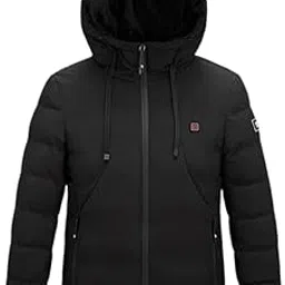 chuongkaiye Men's Rechargeable Electric Heating Jacket Lightweight Warm Nylon & Comfort Fit-picture-14