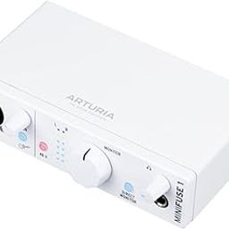 Arturia MiniFuse 1, 1in / 2out USB-C Audio Interface, with 1 Mic/Line/Instrument Preamp, Built-in USB Hub, Loopback and Included Software Bundle - Mac/PC (White)-25