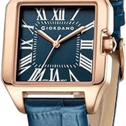 Vintage Square Watch for Women with Classic Roman Indices and Leather Strap-image-43