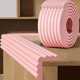 Amillee Baby Proofing Flat Edge Protector - 2 Meter Safety Strip, Furniture Adjustable Dense Edge Guard for Kids Safety, High Shock Absorbent Edges Protector, Baby Safety Products (Pink)-16