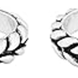 Silver Toe Rings For Women Pure Silver 925 - Braided Pattern | Chandi Bichiya | Adjustable Toe Rings - Gift for Wife-image-57