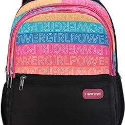 Girlpower 35L Black Backpack | Fits Upto 15 Inch Laptop | Organizer & Bottle Holder |Rain Cover | Gift for Men, Women, Boys, Girls | Laptop Sleeve for School & College-31