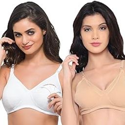 Women's Cotton Non Padded Non-Wired Maternity Bra-image-61