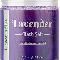 Epsom Salt Infused With Lavender Essential Oil For Bath, Foot, Sleep, Muscle Relief & Refreshing Body (Lavender Bath Salt) (500GM)-81