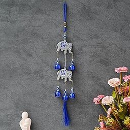 Webelkart Premium Wind Chimes for Home Decoration Items/fengshui Wind Chimes for Home Balcony Bedroom Decor/Wind Chime for Wall Hanging Decoration (Elephant)-image-93
