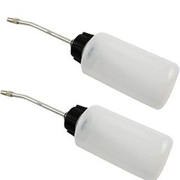 2 Pack Sewing Machine Oil Can Oil Dispenser with Long Angled Spout Screw on Cap Extended Spout Oil Bottle for Diy Craft, 120ml-image-47