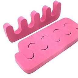 FOK Set Of 2Pc Finger Toe Separator Soft Sponge Divider Nail Paint Protector Nail Art Manicure Pedicure Tool- Random Color-0