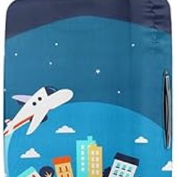 cortina Luggage Cover Trolley Travel Covers | Washable Dust Proof Anti-Scratch Suitcase Protector | Small - Blue-picture-8
