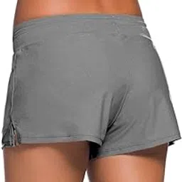 snappsy Women Swim Boardshort Boy Style Shorts Surf Swimwear Bottom 3XL Gray-picture-12
