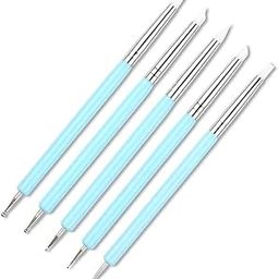 ARTISTERY 5 X 2 Way Ball Styluses Dotting Tool Silicone Color Shaper Brushes Pen for Polymer Clay Pottery Modeling Sculpture Nail Art-28