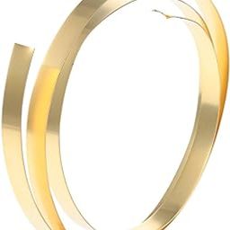 AllGIFT Brass Sheet Roll,1000mm x10mm Metal Foil,Thin Brass Strip Yellow Practical for Crafts, Electrical Repairs, Grounding(0.6x10x1000mm)-image-86