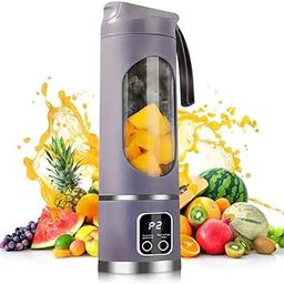 Qlect Portable Blender Electric Juicers Fruit Mixers USB Rechargeable Smoothie Mini Personal Juicer 10 Blades 3Gears With 1500 Mah Rechargeable Battery-Smoothie Blender-3