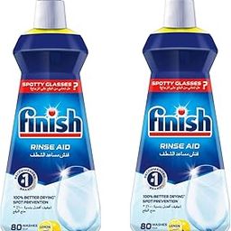 Finish Dishwasher Rinse Aid Lemon Sparkel 400ml Pack Of 2-image-19