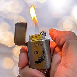 Bluetail Gun-Design Keychain Lighter – Refillable, Windproof, Adjustable Soft Flame, Durable & Portable - (Pack of 1, Random Color and Design)-image-23