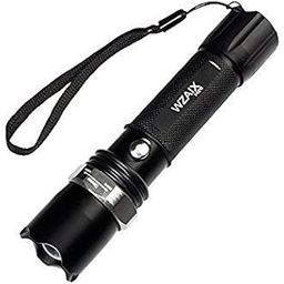 PARATPAR MALL Electric Led Torch Ultra Bright Zoomable 3 Mode Rechargeable Industrial Security Purpose Metal Torch Light high Power Long Distance Flashlight for Camping Hiking Outdoor, Black.-22