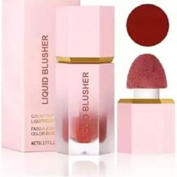 Matte Velvet Liquid Blush Waterproof Blusher Soft Cream Makeup (PINK)-image-30