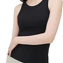 Round/Crew Neck Sleeveless Rib Tank top-image-86