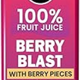 100% Fruit Juice - Berry Blast - With Blueberry Pieces - No Added Sugar Healthy Beverage - 100% Natural Ingredients - Zero Preservatives - Not From Concentrate - 250 ml - Yu-24