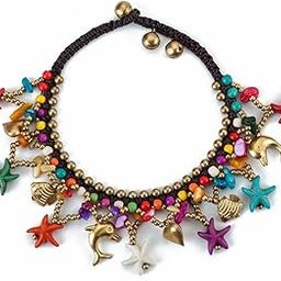 Bohemian Starfish Charms Beaded Bracelet Cum Anklet for Women and Girls-28