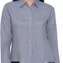 Women's Rayon Full Sleeve Solid Casual Shirt-image-67