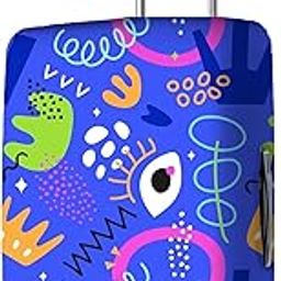 Polyester 55 cm (20 Inch) Small Protective Luggage Cover - Ocean-image-73