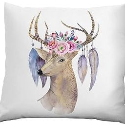 Animal Theme Printed Cushion Cover (12x12 Inches)-image-65