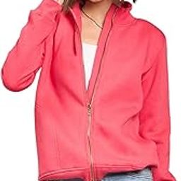Pink Fleece Zipper Jacket-image-0