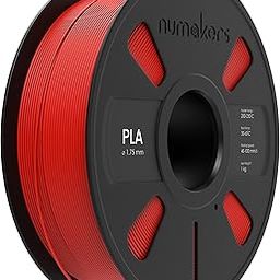 NUMAKERS PLA+ 3D Printer Filament, 1.75mm Red, Dimensional Accuracy +/- 0.03 mm, 1 kg Spool (2.2 lbs), Compatible with Most FDM Printers (Red)-image-13