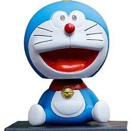 AUGEN Super Hero Doremon Action Figure Limited Edition Bobblehead with Mobile Holder for Car Dashboard, Office Desk & Study Table (Pack of 1)(Plastic)-16