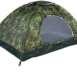 R Runilex Polyester Military Design Dome Tent for Picnic Camping Outdoor Portable and Foldable Waterproof 6 Person Tent (Army Green, 200 x 250 x 150 cm)-image-74