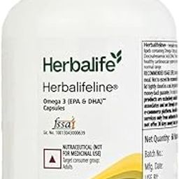 Herbalife Nutrition Herbalifeline Omega-3 Fatty Acids Capsules – 60 Softgels, 90g | EPA & DHA for Heart, Brain & Joint Health-image-1