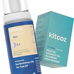Kitcoz Anti Fungal & Anti Itch Combo Kit | Soap (2 x 75g) & Intimate Hygiene Wash (150ml) | Prevents Itching, Drying, Bad Odour & Fungal Infections | Suitable for All Skin Types (Men)-image-21