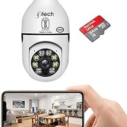 IFITech Indoor Security HD 3MP CCTV WiFi Bulb Camera | Pan/Tilt (PTZ) | 256GB SD Card Support (64GB SD Card Included) | Perfect for Home, Shop, Godown & Office Monitoring [2024 Model]-28