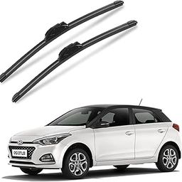 EAZYWHEELZ FRONT WINDSHIELD CAR SOFT/FRAMELESS WIPER BLADES COMPATIBLE FOR Hyundai i20 Elite 24″+16″-15