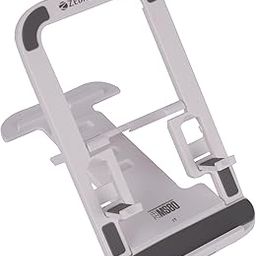 ZEBRONICS MS80 Mobile Holder with Adjustable Height, 10°- 50° Multiangle Adjustment, Foldable Design, Anti Skid Base, Matte Finish, Lightweight and 4 Adjustable Levels (White)-picture-27