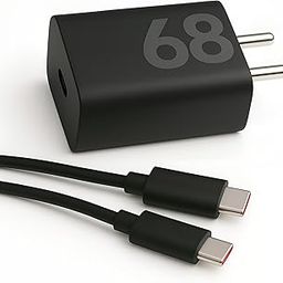 Motorola TurboPower 68W USB-C Wall Charger + 3.3ft 6.5 Amp Type C Cable for Motorola Edge 60 Ultra, 60 Pro, 60 Fusion, 50 Ultra, 50 Pro, 50 Fusion, Moto G85, G73, Razr 50, Tablet- Quick Charge, Black-30