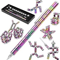 ANISTOLL Magnetic Pen, Fidget Pen, Decompression Magnetic Toy Pen, Gift for Teenage Boys, Best Gift for 8-12 Years Old, Novelty Toy Gift for Kids or Friends (Rainbow)-image-33