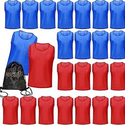 PULUOMASI 12/24/48PCS Pinnies Youth Team Pennies for Sports Kids and Scrimmage Vests for Soccer Basketball Jersey Practice-image-71