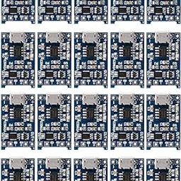 5V 1A Micro USB 18650 Lithium Battery Charging Board Charger Module+Protection Dual Functions (Pack of 20)-15