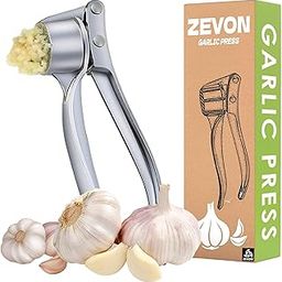 ZEVON® Garlic Crusher Presser Garlic Press Manual Garlic Mincer Stainless Steel Garlic Cutter Chopper,Hand Press Garlic Crusher and Chopper, Mincer Cutter for Garlic for Kitchen-image-29