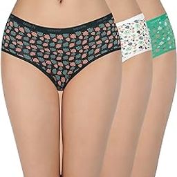 Printed Low Rise Assorted Hipster Panties (Pack of 3 Colors & Prints May Vary)-picture-16