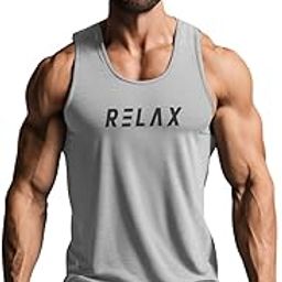 3Colours RGB Men's Active Wear Sleeveless Tank top, Gym Vest, Leisure wear Regular FIT-Relax-image-84